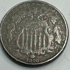 1870 Shield Nickel