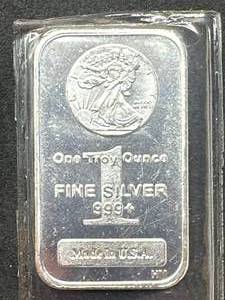 1oz .999 Silver Bar
