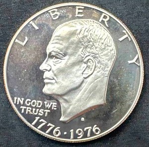 1976 Proof Type 2 Eisenhower Dollar