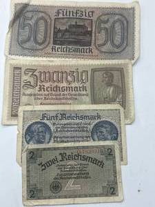 Genuine World War 2 German Reichsmarks