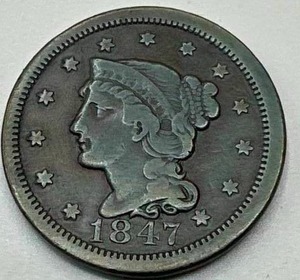 1847 Large Cent Penny