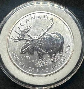1oz .9999 Silver Canadian Wildlife Round