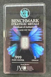 1 Grain .999 Silver Bar