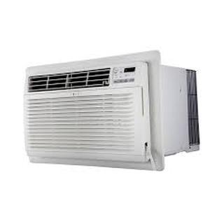 LG 10,000 BTU 230-Volt Through-the-Wall Air Conditioner Cools 550 Sq. Ft. with remote in White  Customer Returns See Pictures