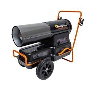 Mr. Heater Contractor Series 140,000 BTU Black Forced Air KeroseneDiesel Outdoor Space Heater with Thermostat Customer Returns See Pictures