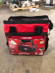 Husky 18 in. 18 Pocket Rolling Tool Bag Customer Returns See Pictures
