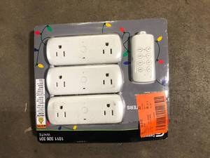 Commercial Electric Wireless Indoor Remote Control ACDC Adapter, White(3-Pack)  Customer Returns See Pictures