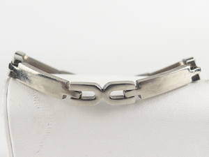 Modern Bold Silver Tone Base Metal MenS Bracelet.