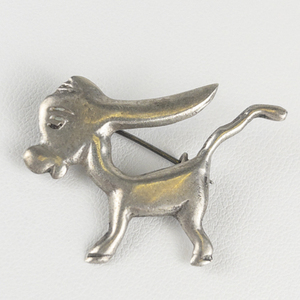 Mexico (Unknown) Donkey Sterling Silver Brooch .