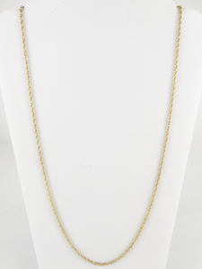 Joan Rivers 30 Gold Tone Base Metal Rope Chain.