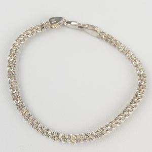 Fancy Link  Sterling Silver Chain Bracelet.