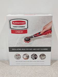 lot 45 image: BRAND NEW RUBBERMAID 5PC. POWER SCRUBBER KIT