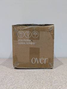 lot 47 image: BRAND NEW OVER & BACK 4PC. JESS PHEONIX CEREAL BOWLS