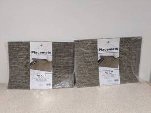 lot 63 image: 2 PACKS OF BRAND NEW NOUVELLE LEGENDE PLACEMATS ( SETS OF 12 )