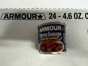 KK. 24x 4.6oz Armour Vienna Sausage-BBQ Flavor