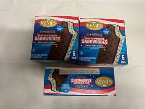 BB. 3x 6pk Kemps All Star Ice Cream Sandwiches