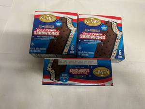 BB. 3x 6pk Kemps All Star Ice Cream Sandwiches