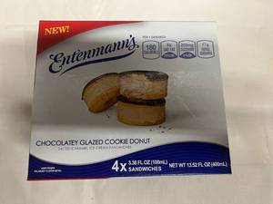 BB. 3x 4pk Chocolatey Glazed Cookie Donut wSalted Carmel Ice Cream