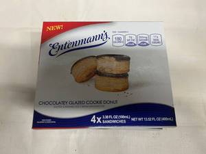 BB. 3x 4pk Chocolatey Glazed Cookie Donut wSalted Carmel Ice Cream