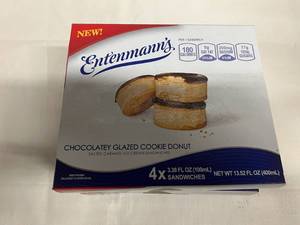 BB. 3x 4pk Chocolatey Glazed Cookie Donut wSalted Carmel Ice Cream