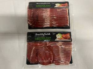 BB. 2x 12oz Center Cut Applewood Smoked Bacon
