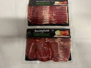 BB. 2x 12oz Center Cut Applewood Smoked Bacon