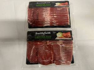 BB. 2x 12oz Center Cut Applewood Smoked Bacon