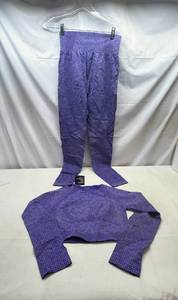 Large Gym Wolf Yoga Set-Purple