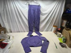 Large Gym Wolf Yoga Set-Purple