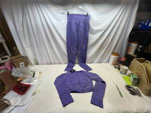 Large Gym Wolf Yoga Set-Purple