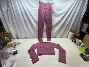 Large Gym Wolf Yoga Set-Purple-Wine