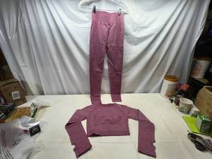 Large Gym Wolf Yoga Set-Purple-Wine