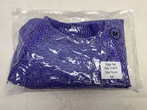 Medium Gym Wolf Yoga Set-Purple