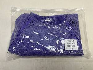 Medium Gym Wolf Yoga Set-Purple