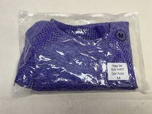 Medium Gym Wolf Yoga Set-Purple