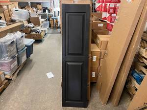 2 per Box 15x59 Black Shutters