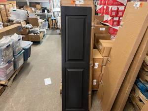 2 per Box 15x59 Black Shutters