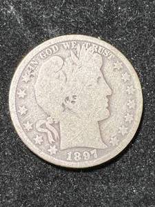 lot 35 image: 1897-O US BARBER HALF DOLLAR