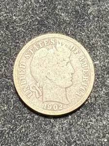 lot 67 image: 1902-S US BARBER DIME