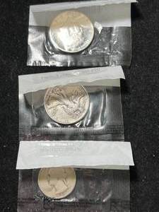 lot 77 image: 1935 WASHINGTON QUARTER 1942 WALKING LIB. HALF 1964 KENNEDY HALF