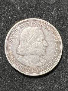 lot 79 image: 1893 US COLOMBIAN EXPO HALF DOLLAR