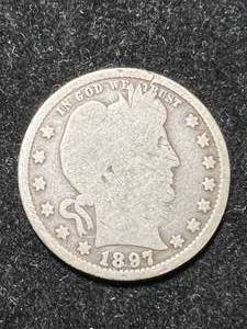 lot 86 image: 1897-S US BARBER QUARTER