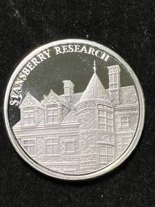 lot 106 image: 1 TROY OZ .999 FINE SILVER STANSBERRY RESEARCH ROUND