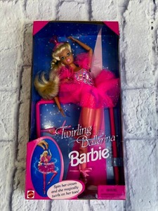 lot 5 image: Vintage 1995 Twirling Ballerina Barbie (New with Box Wear)