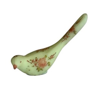 lot 28 image: Beautiful Vintage Fenton Art Glass - Cameo Satin Glass Happiness Bird 7 Long