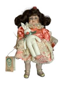 lot 38 image: Vintage Limited Edition (16522000) Carol Anne Dolls by Bette Ball Bunny 13 Musical Doll in Working Condition