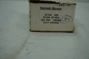 lot 96 image: Hornady 22 cal. bullets
