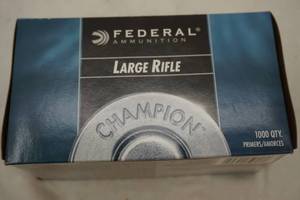 lot 117 image: Federal large rifle primers, box