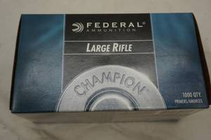 lot 118 image: Federal large rifle primers, box