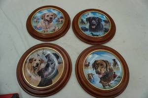 lot 164 image: Linda Picken & Jim Killen Collectors Plates in frames Set of 4
